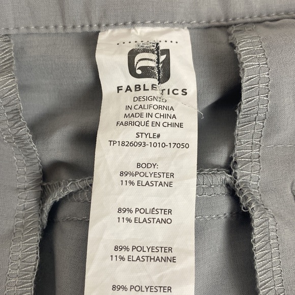 Fabletics The Only Pants Gray Performance Stretch Chino Men's Size L - Picture 9 of 11